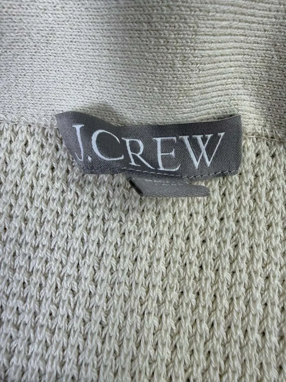 J.Crew Contrast Hem Knit Skirt Size XXL Oyster White Red Gold Buttons